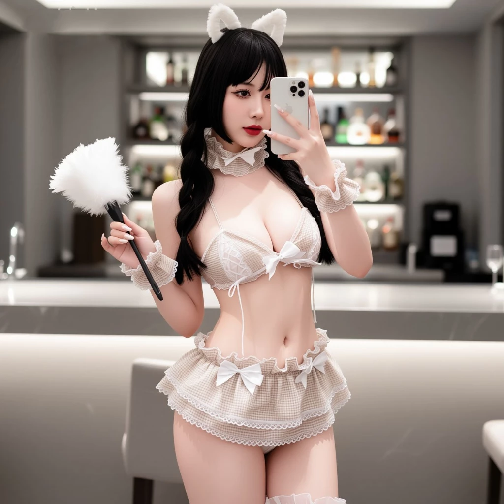 Cosplay Hầu Gái Anime Xẻ V1 Phối Nơ Xinh Xắn Gợi Cảm Váy Ngủ Xếp Ly Nàng Hầu Dáng Xoè Đáng Yêu Quyến Rũ - N371 Gold 9 vn 11134207 81ztc ms8nfody2v48cf