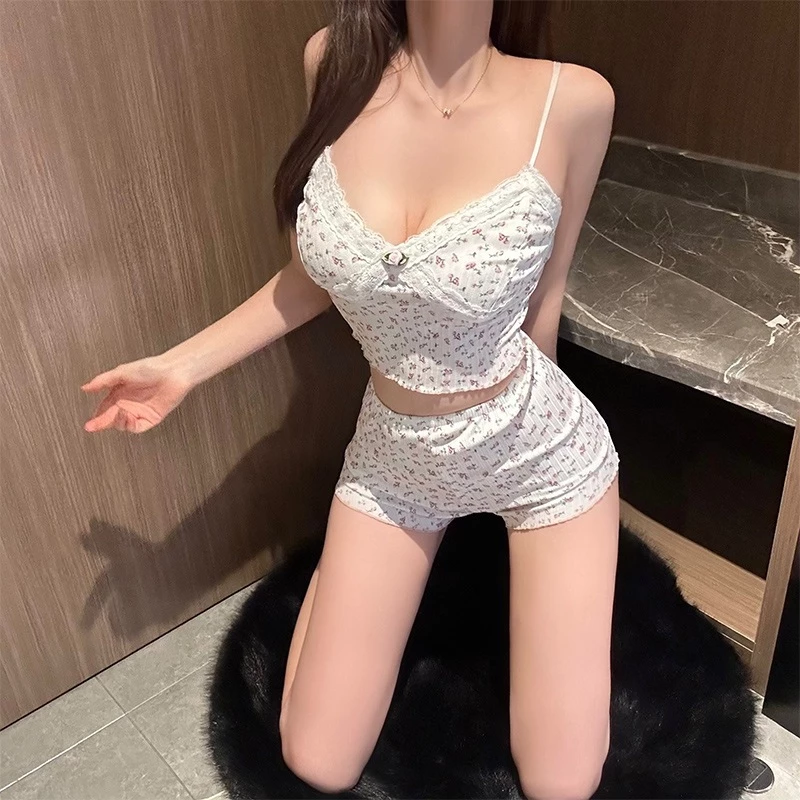 Bộ Ngủ 2 Dây Hoa Nhí Mặc Nhà Siêu Xinh Quyến Rũ Set Đồ Sleepwear Sexy Đi Biển Tôn Dáng Gợi Cảm - N190 18 vn 11134207 7ras8 m47jn4gsa2sg87